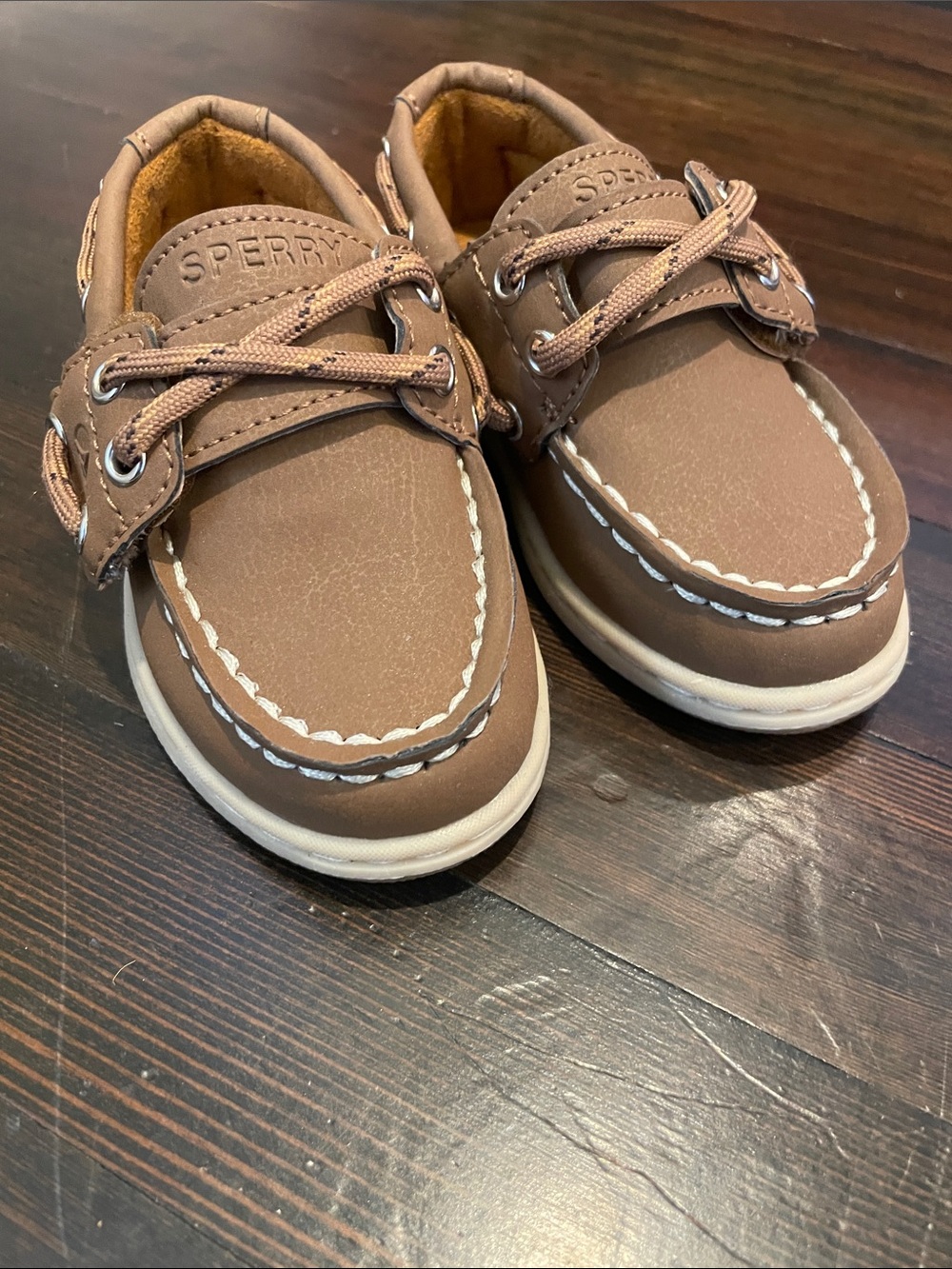 Sperry Kids Tan/Brown Boat Shoes
